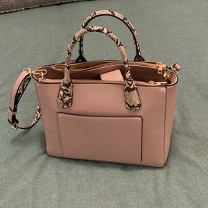 Pink and snakeskin bag